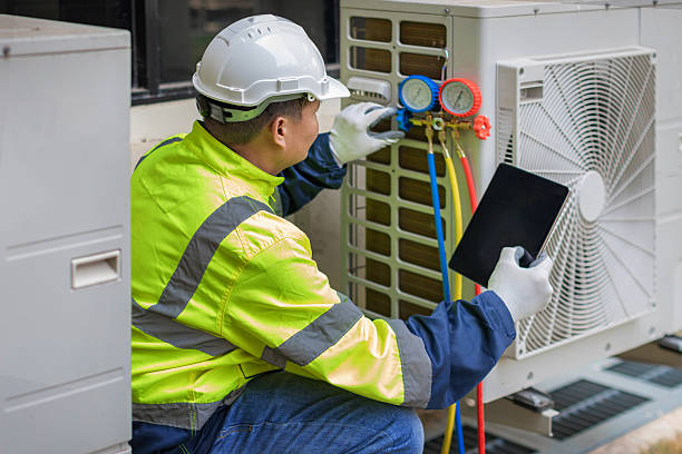 Professional Ductwork Repair technician working in East Baldwin, ME